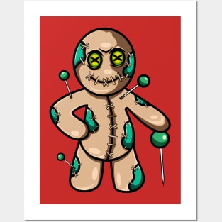 Voodoo Doll Blue Posters and Art